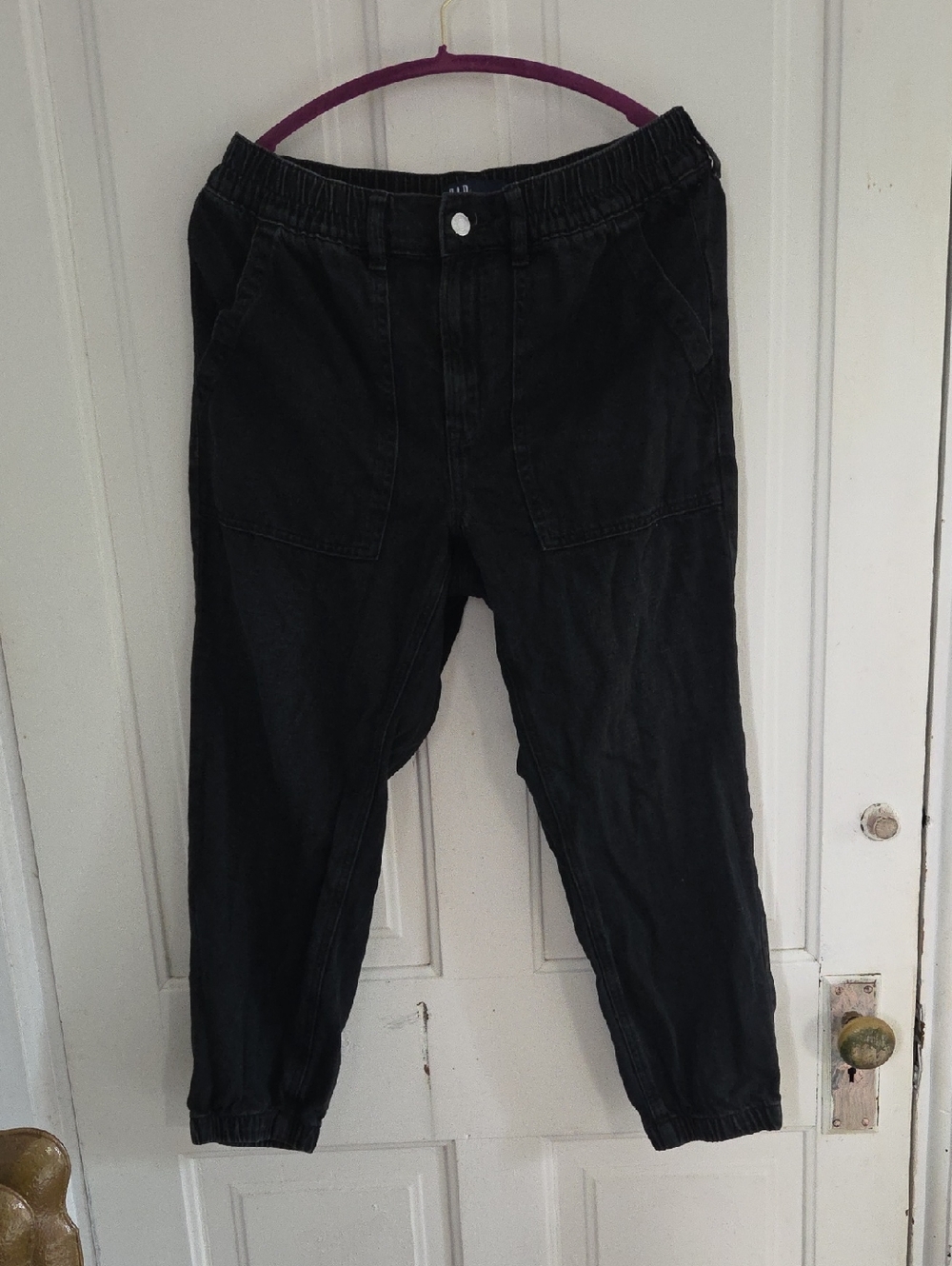 Gap Faded Black Denim Joggers